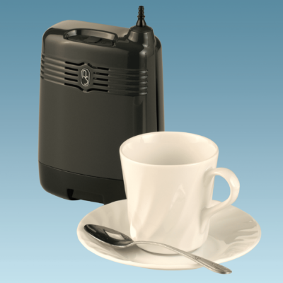 Size and weight comparison of oxygen concentrators
